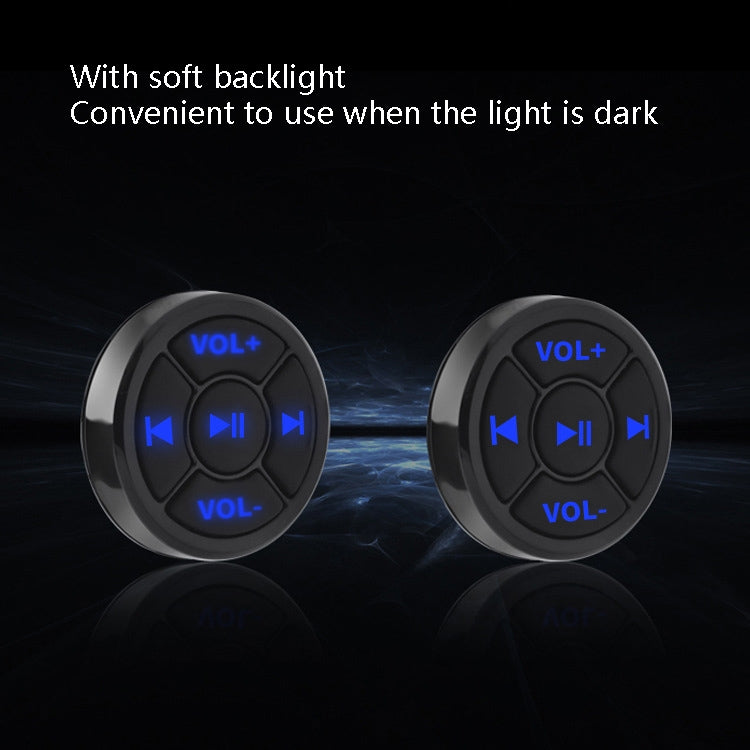 Car Mobile Phone Remote Control Bluetooth Wireless Multimedia Button Remote Control Music Playback Selfie, Colour: Black With Buckle