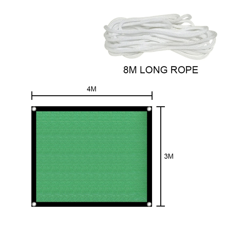 3 x 4m Encryption Sunshade Net Flower Balcony Courtyard Outdoor Heat Insulation Net