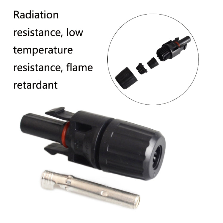 10 Sets MC4 Solar Photovoltaic Connector Waterproof Flame-Retardant Socket - DIY Cables by PMC TechLife | Online Shopping South Africa | PMC TechLife