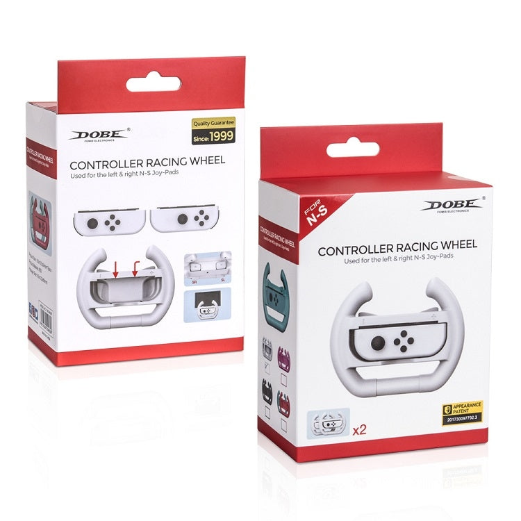 DOBE Left And Right Handle Steering Wheel For Switch OLED / Switch, Specification: Red + Blue(2PCS/Pack) - Gamepads by DOBE | Online Shopping South Africa | PMC TechLife