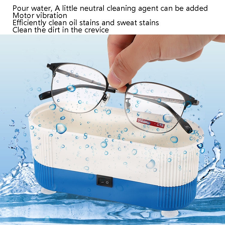 3 in 1 Glasses Cleaning Machine Small Contact Lens Glasses Jewelry Watch Cleaner(Blue) - free shipping - PMC TechLife - Order now!