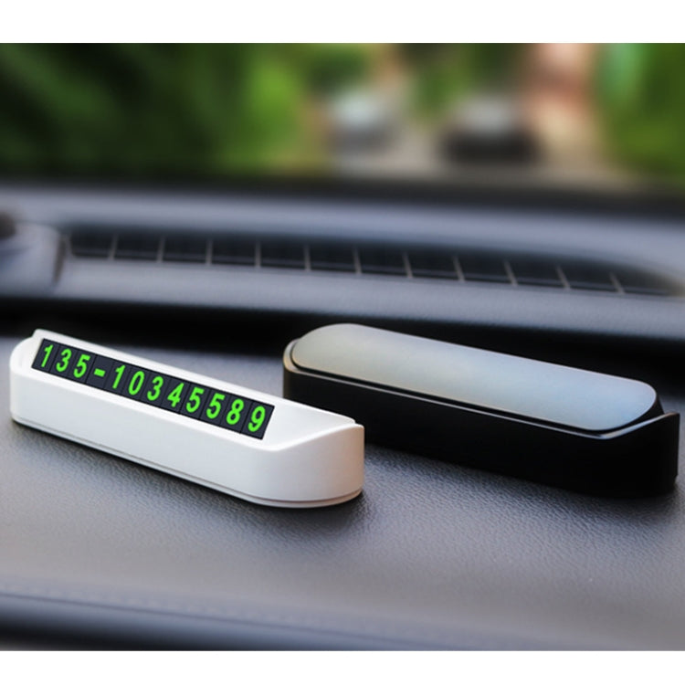 Hidden Parking Number Card Nightlight Number Button Parking Number Card, Style: Neutral (Black) - Parking Card by PMC TechLife | Online Shopping South Africa | PMC TechLife