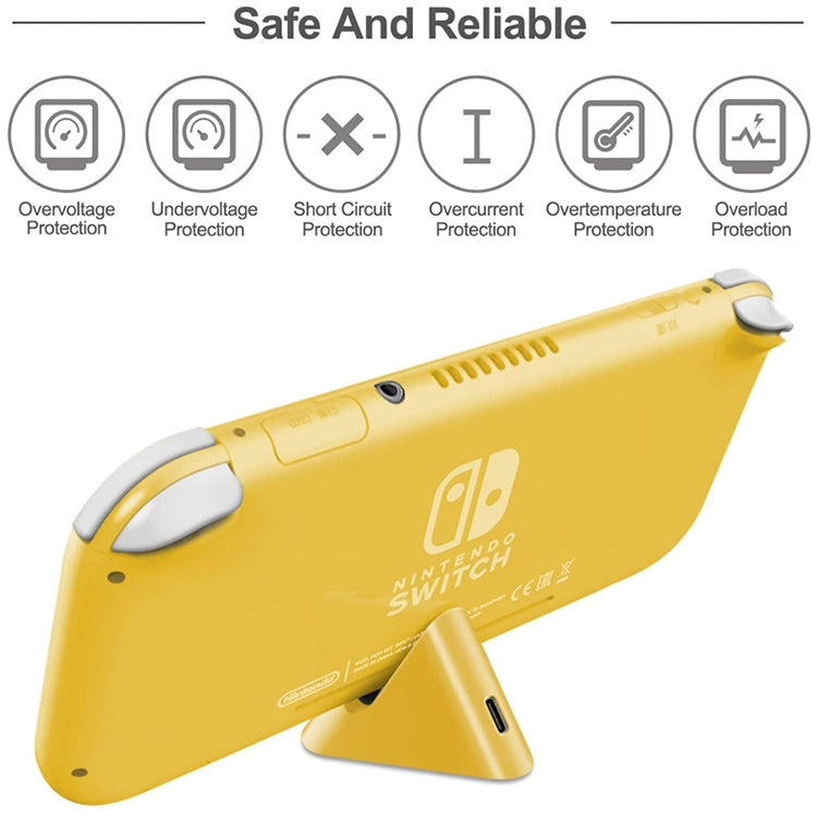 2 PCS DOBE TNS-19062 Host Charging Bottom Portable Triangle Game Console Charger For Switch / Lite(Yellow) - Charger & Power by DOBE | Online Shopping South Africa | PMC Jewellery | Buy Now Pay Later Mobicred