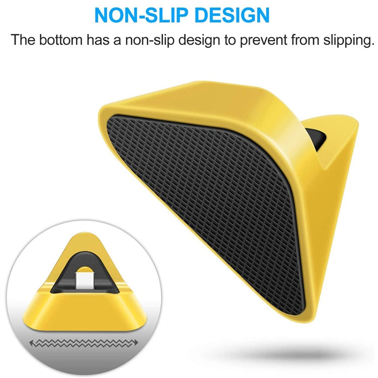 2 PCS DOBE TNS-19062 Host Charging Bottom Portable Triangle Game Console Charger For Switch / Lite(Yellow) - Charger & Power by DOBE | Online Shopping South Africa | PMC Jewellery | Buy Now Pay Later Mobicred