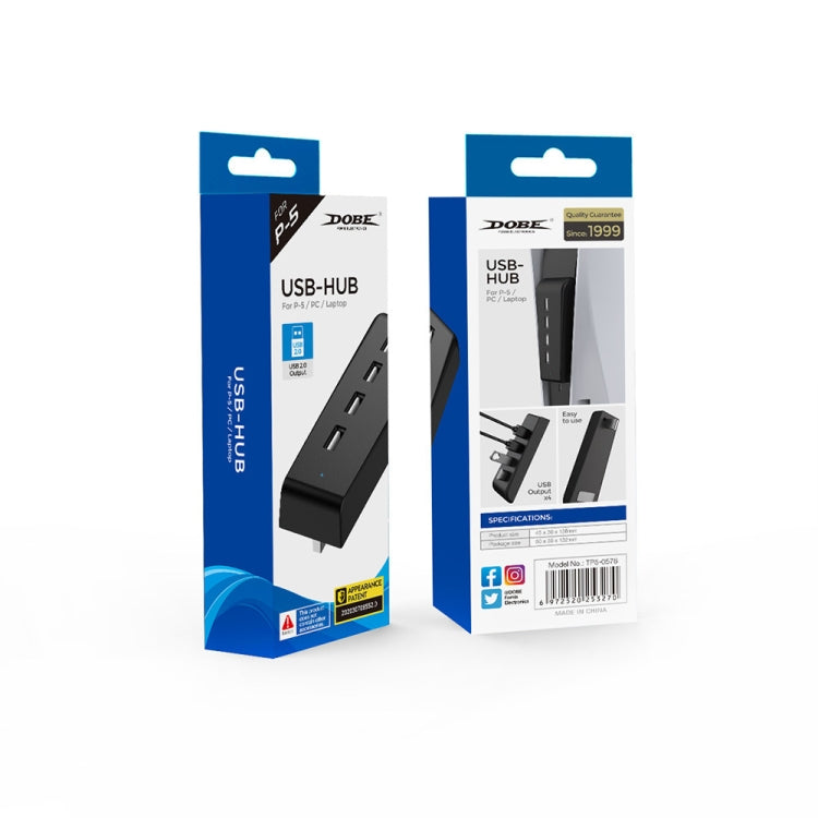 DOBE TP5-0576 USB HUB High Speed Transmission Extension HUB Converter For PS5(Black) - Adapter & Cables by DOBE | Online Shopping South Africa | PMC TechLife