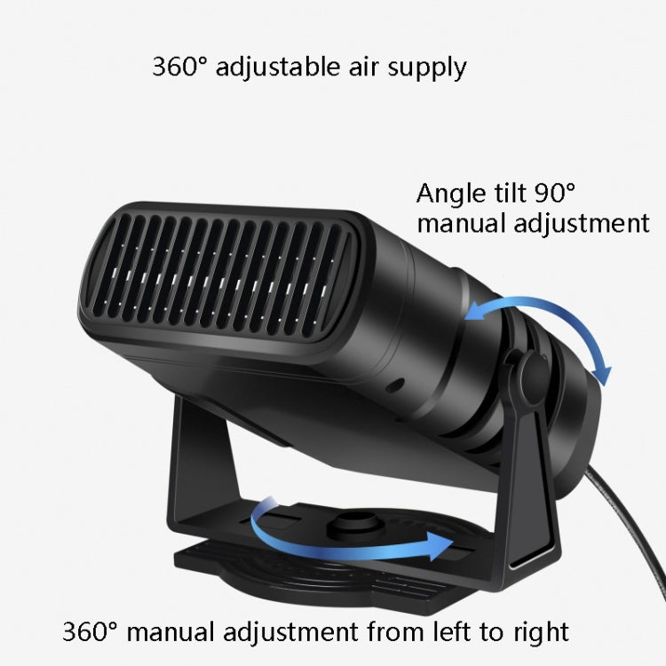 12V Black Car Heater Cold And Warm Wind Defrosting And Snow Demister - Heating & Fans by PMC Jewellery | Online Shopping South Africa | PMC Jewellery | Buy Now Pay Later Mobicred