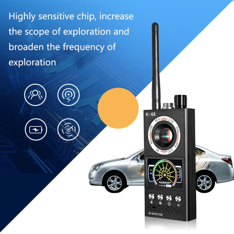 K68 Hotel Anti-Sneak Shooting Anti-Location Automatic Detection Anti-Eavesdropping And Anti-Monitoring Camera Signal Detector - RF Signal Detector by PMC Jewellery | Online Shopping South Africa | PMC Jewellery | Buy Now Pay Later Mobicred