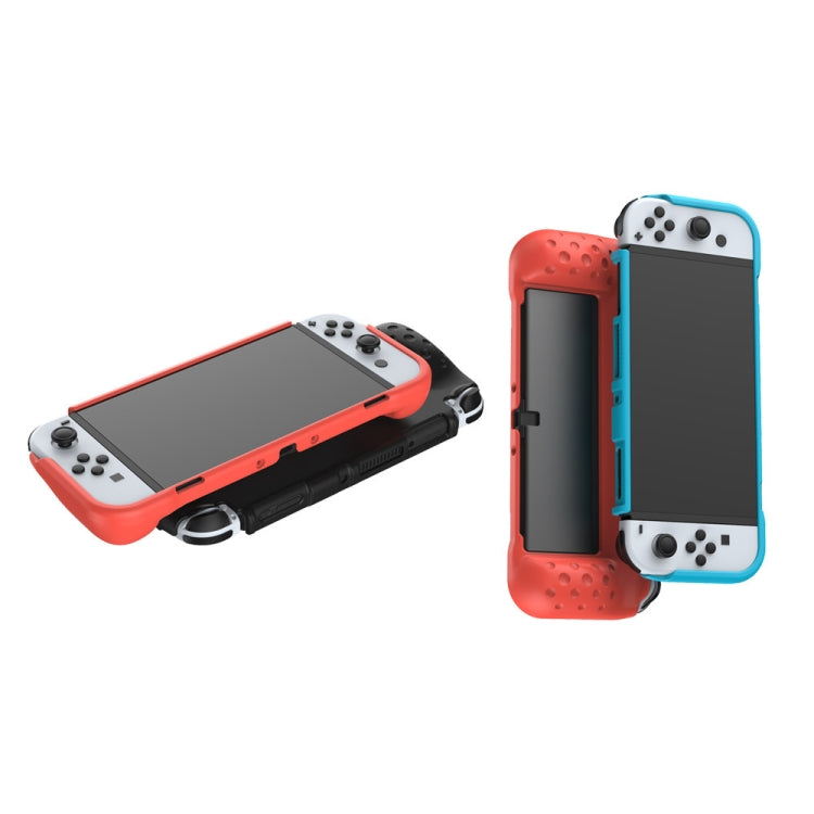 DOBE TNS-1142 Anti-Slip Anti-Fall Game Console Soft Shell Protective Cover For Nintendo Switch OLED(Red) - Cases by DOBE | Online Shopping South Africa | PMC Jewellery | Buy Now Pay Later Mobicred