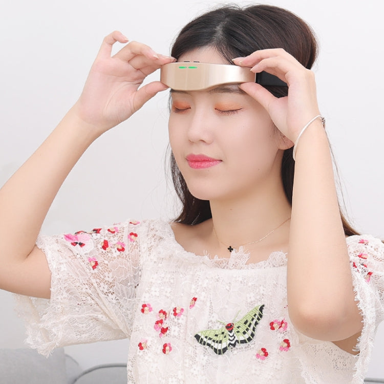 Head Massager Wireless Micro Current Intelligent EMS Sleeper(Gold)