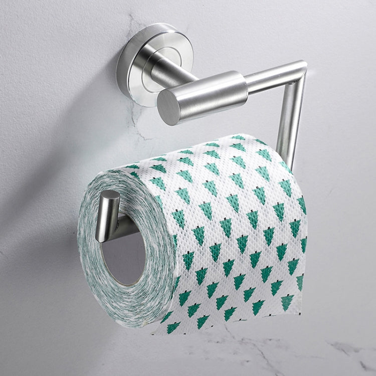 304 Stainless Steel With Grooved Bathroom Pendant Bathroom Shelf,Style: Paper Towel Holder B