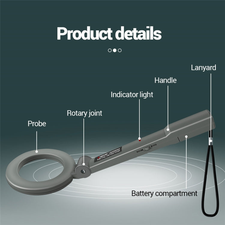 ANENG DM3004 Handheld Metal Detector High-Precision Sensitivity Station Airport Detection Scanning Detector Without Battery - Metal Detector by ANENG | Online Shopping South Africa | PMC TechLife | Buy Now Pay Later Mobicred