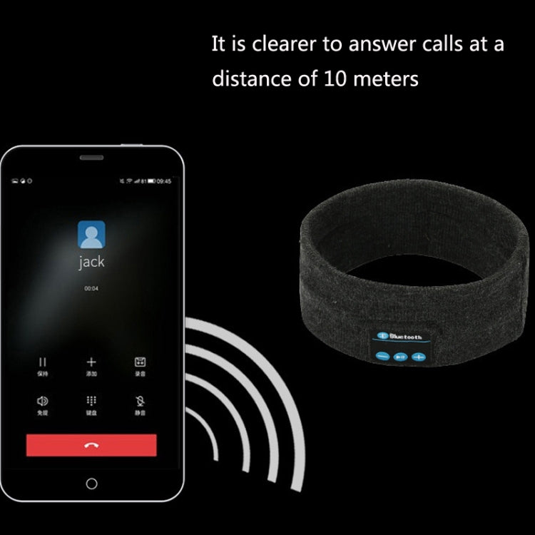 Bluetooth Headset Sports Headband Outdoor Running Yoga Sweat-Absorbent Headscarf, Colour: Dark Gray - Smart Hats by PMC Jewellery | Online Shopping South Africa | PMC Jewellery | Buy Now Pay Later Mobicred