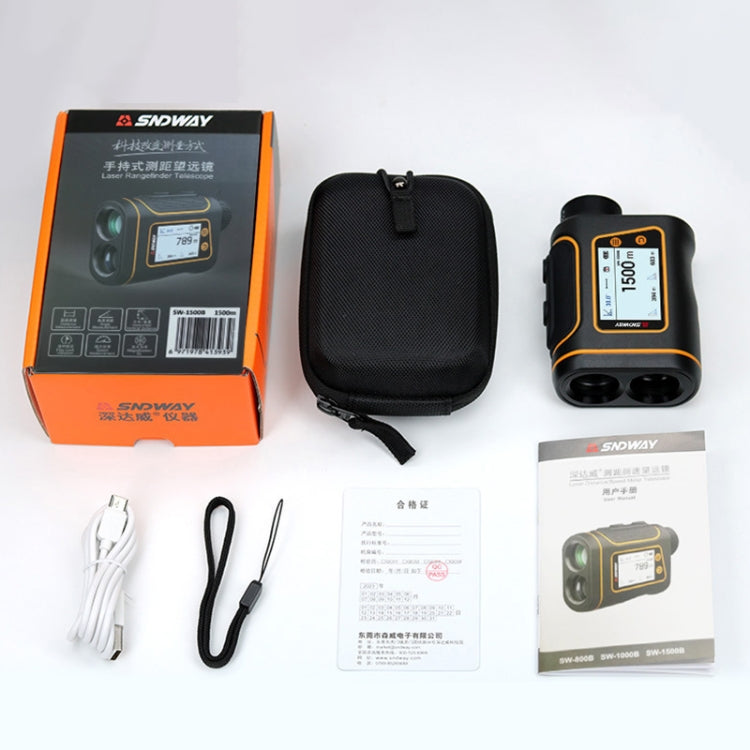 SNDWAY Rangefinder Instrument Outdoor Telescope Golf Measuring Instrument, Model: SW1500B 1500m - free shipping - PMC TechLife - Order now!