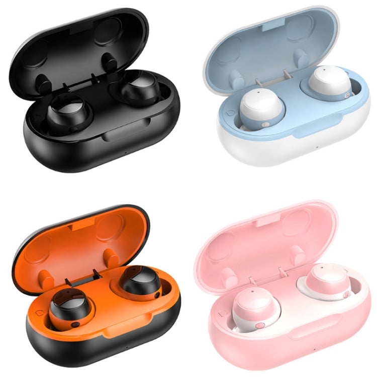 TWS-22 Bluetooth 5.0 In-Ear Sports Water-resistant Noise Cancelling Touch Control Mini Headphones(White)