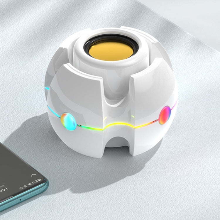 RGB Light Effect Gyro Shape Wireless Bluetooth Audio(Blue)