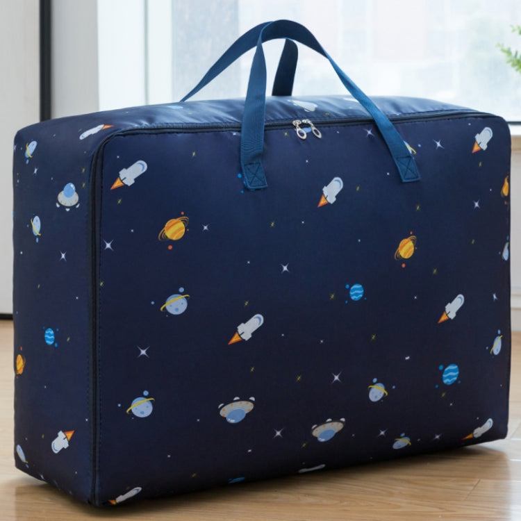 Oxford Cloth Quilt Moisture-Proof & Water-resistant Storage Bag Zipper Portable Moving Luggage Bag, Specification: 60x50x25cm(Tibetan Rocket)