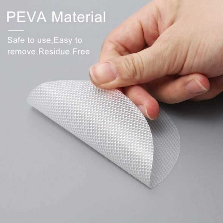 20 PCS / Pack 10cm Bathroom Steps Round PEVA Non-Slip Stickers(Black) - Bath Mats by PMC TechLife | Online Shopping South Africa | PMC TechLife