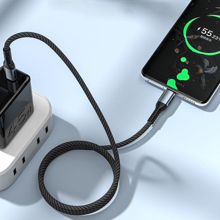 2m 100W PD Fast Charge Type-C Male to Male Data Sync Charging Braided Cable - free shipping - PMC TechLife - Order now!