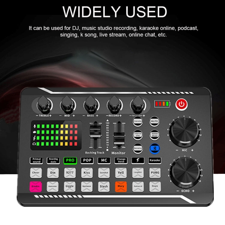F998 Live Sound Card 16 Sound Effects Noise Reduction Mixers - free shipping - PMC TechLife - Order now!