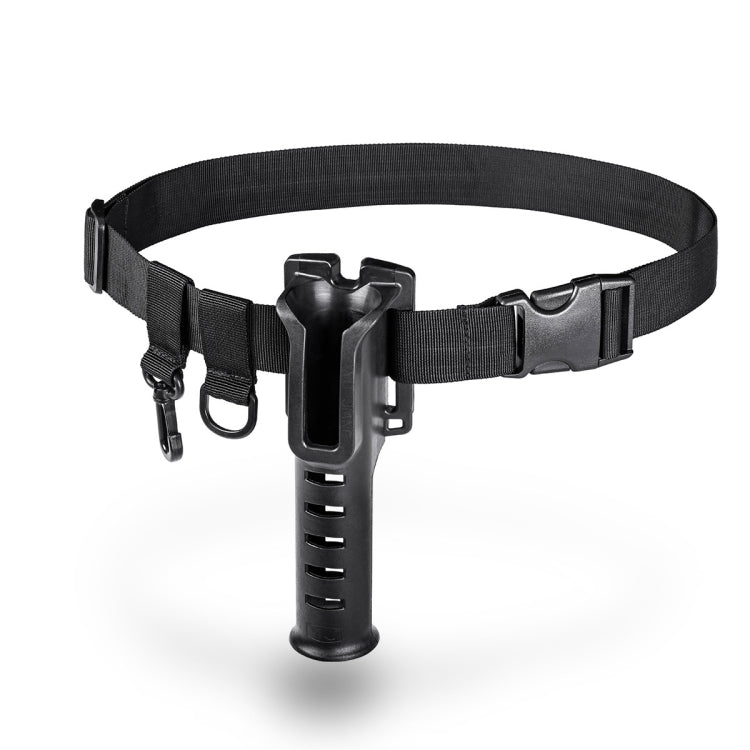 Fishing Rod Waist Belt Rod Holder Fishing Rod Waist Support(28157-B Black)