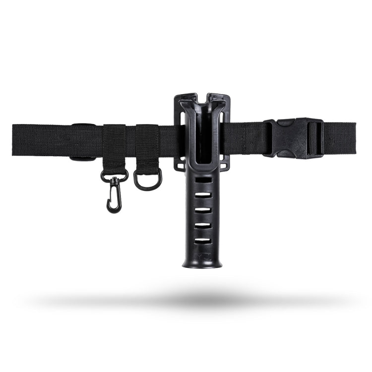 Fishing Rod Waist Belt Rod Holder Fishing Rod Waist Support(28157-B Black)