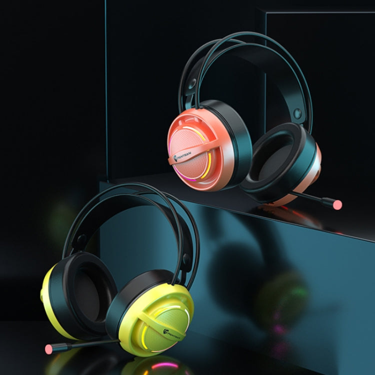 PANTSAN PSH-100 USB Wired Gaming Earphone Headset with Microphone, Colour: 3.5mm Orange - free shipping - PMC Jewellery - Order now!