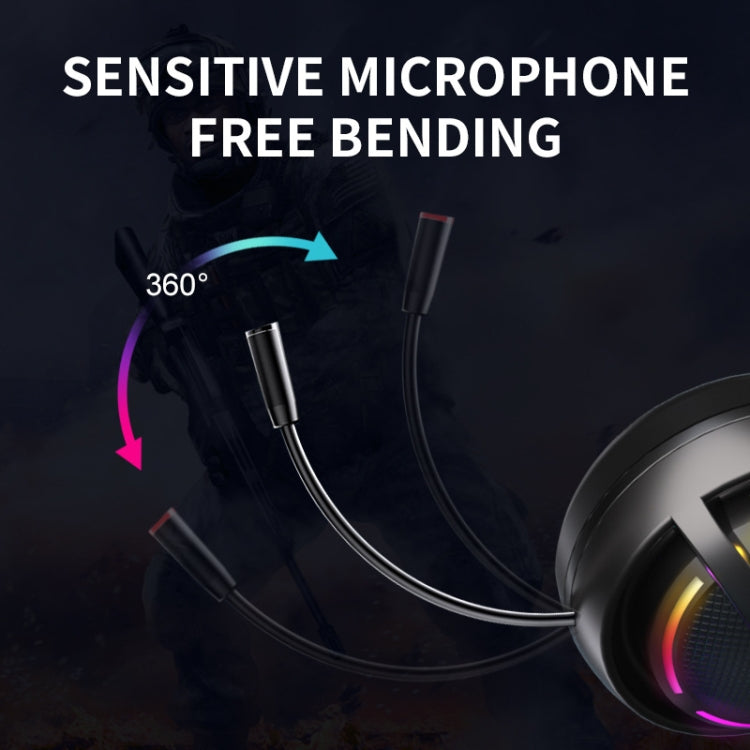 PANTSAN PSH-100 USB Wired Gaming Earphone Headset with Microphone, Colour: 7.1 USB Black - free shipping - PMC Jewellery - Order now!