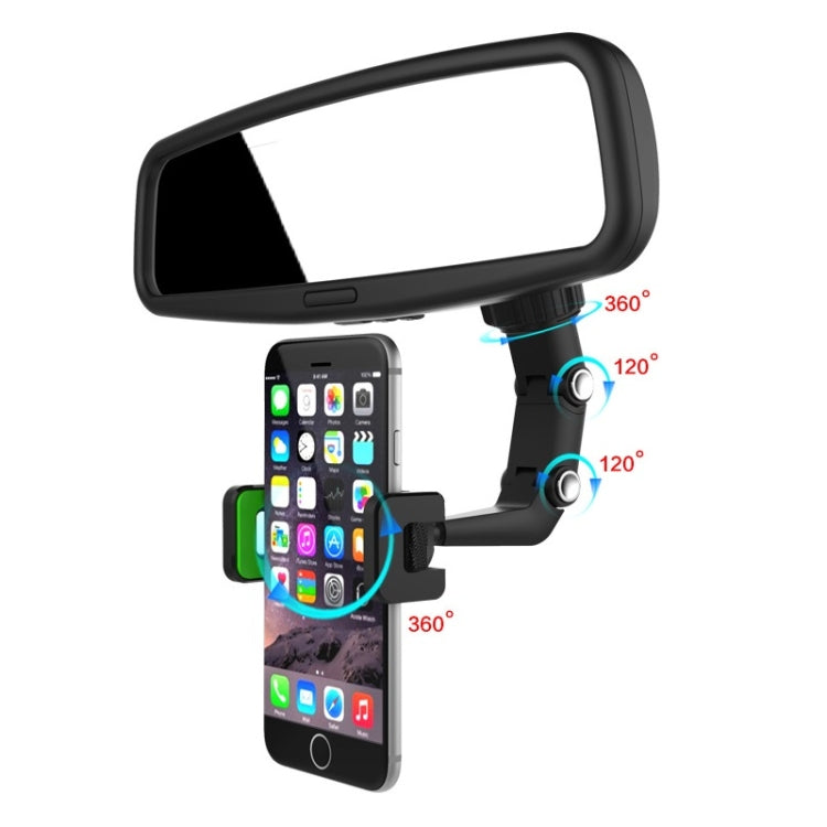 Multifunctional Vehicle-mounted Video Shooting Rearview Mirror Bracket(Green) - Car Holders by PMC TechLife | Online Shopping South Africa | PMC TechLife