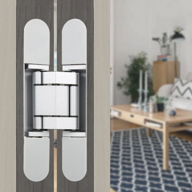 Three-Dimensional Adjustable Cross Hinge Folding Door Concealed Hinge, Specification: No. 2 Sand Silver 60kg