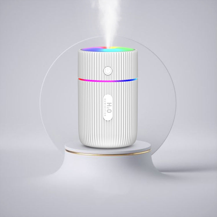 Colorful Cup Humidifier USB Mini Car Air Purifier(White)