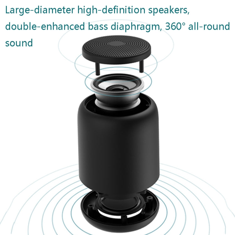 F9 TWS Mini Portable Bluetooth Speaker Support TF Card(No FM-Black)