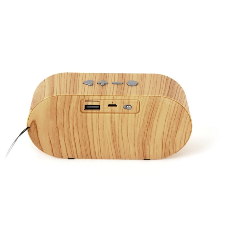 F3 Retro Wood-Grain Mini Bluetooth Speaker Support TF Card(Dark Grain)