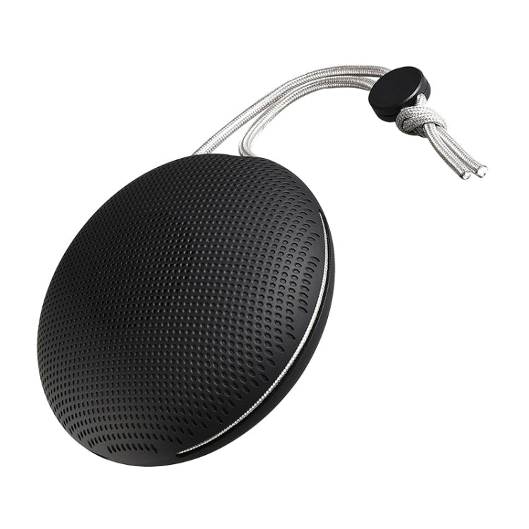 F5 TWS Outdoor Water-resistant Mini Bluetooth Speaker with Lanyard Support Hands-free(Black)