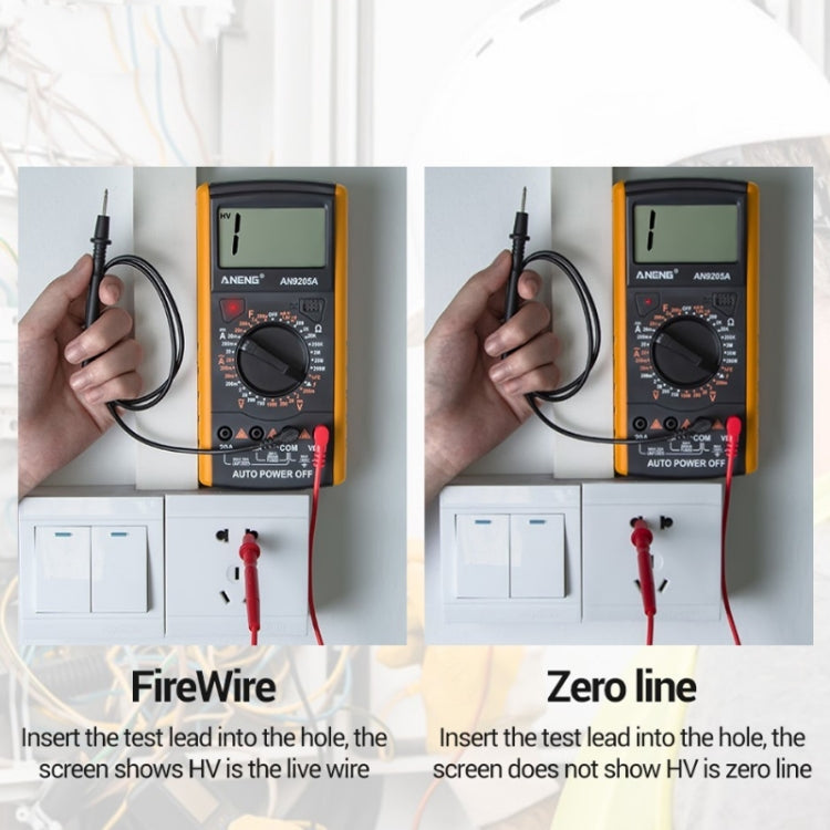 ANENG Automatic High-Precision Intelligent Digital Multimeter, Specification: AN9205A(Green)