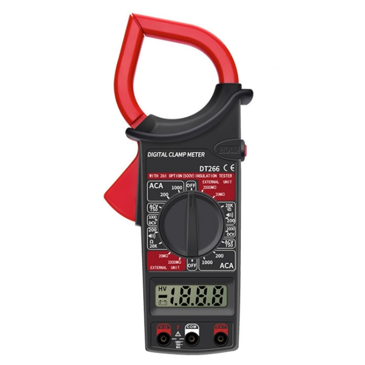 ANENG DT266 Automatic High-Precision Clamp Multimeter with Buzzer(Red)