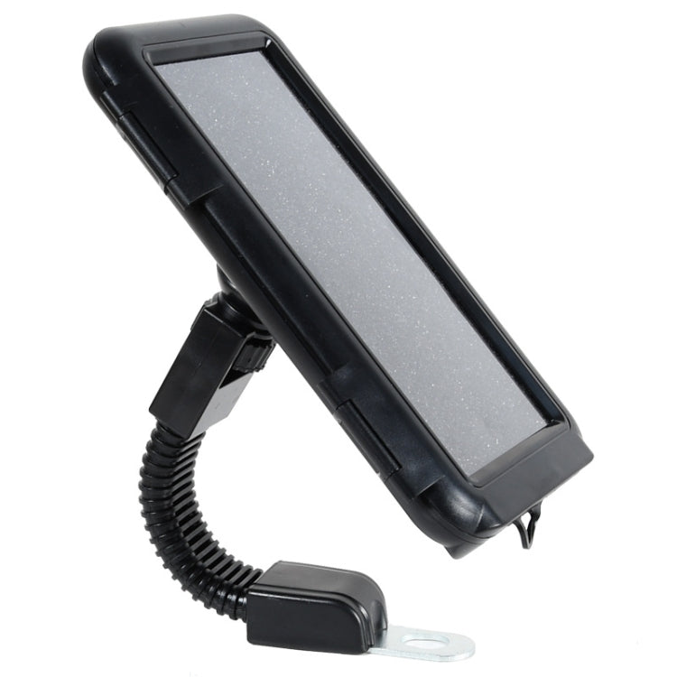 Motorcycle Bicycle Water-resistant Mobile Phone Holder, Style: Rearview Mirror (6.5 inch)