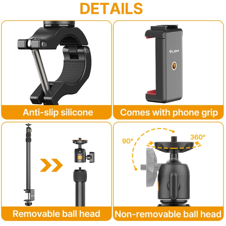 Ulanzi Vijim LS02 Live Desktop Extension Arm Light Stand For Ring Light DSLR Camera - free shipping - PMC Jewellery - Order now!