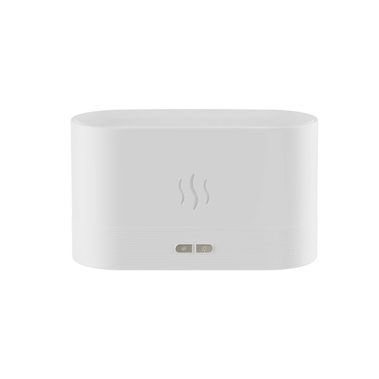 Flame Aroma Diffuser Night Light Humidifier(White)