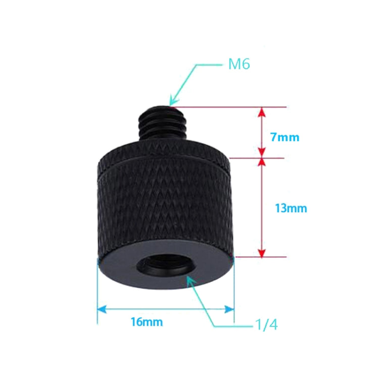 4 PCS Screw Adapter A20 1/4 Female to M6 Male Screw