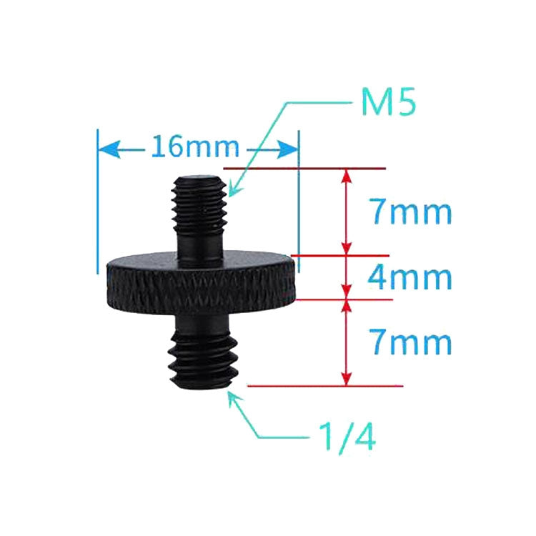 4 PCS Screw Adapter A25 1/4 Male to M5 Male Screw - by PMC Jewellery | Online Shopping South Africa | PMC Jewellery