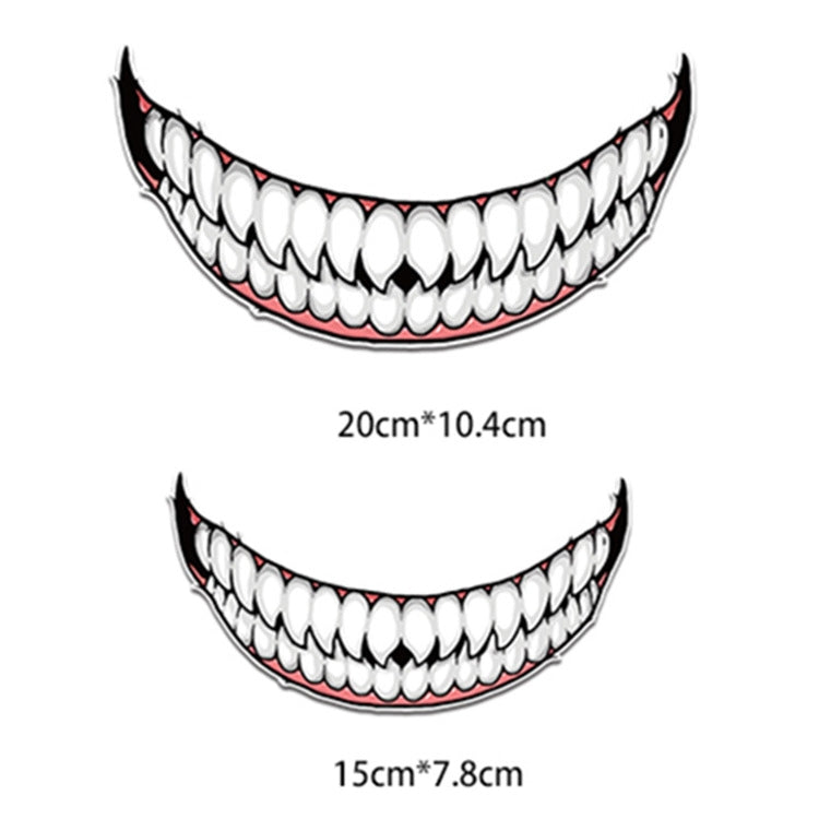J06 Motorcycle Helmet Sticker Small Teeth