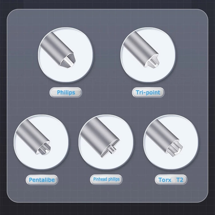 Qianli Super Tactile Grip-Type Precision Silent Dual-Bearing Screwdriver, Series: Type B Tri-point