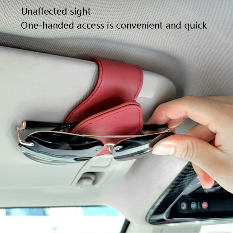 Car Sun Visor Glasses Clip Ticket Storage Clip(Black) - Sunglasses & Glasses Clips by PMC TechLife | Online Shopping South Africa | PMC TechLife