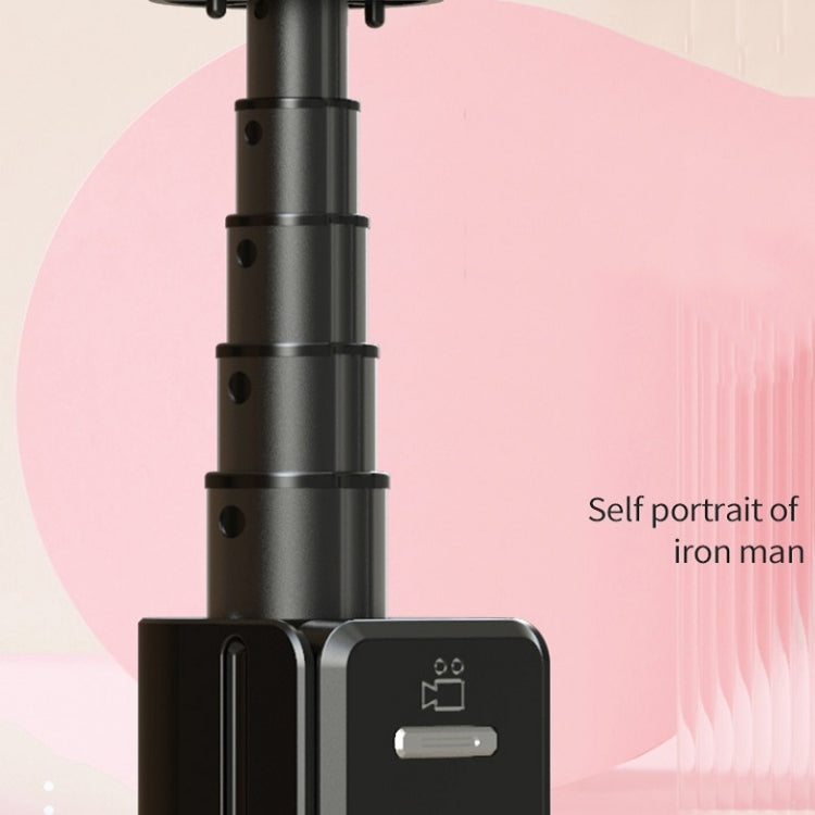 P81 1.7m Integrated Bluetooth Selfie Stick With TIKTOK Remote Control Makeup Mirror