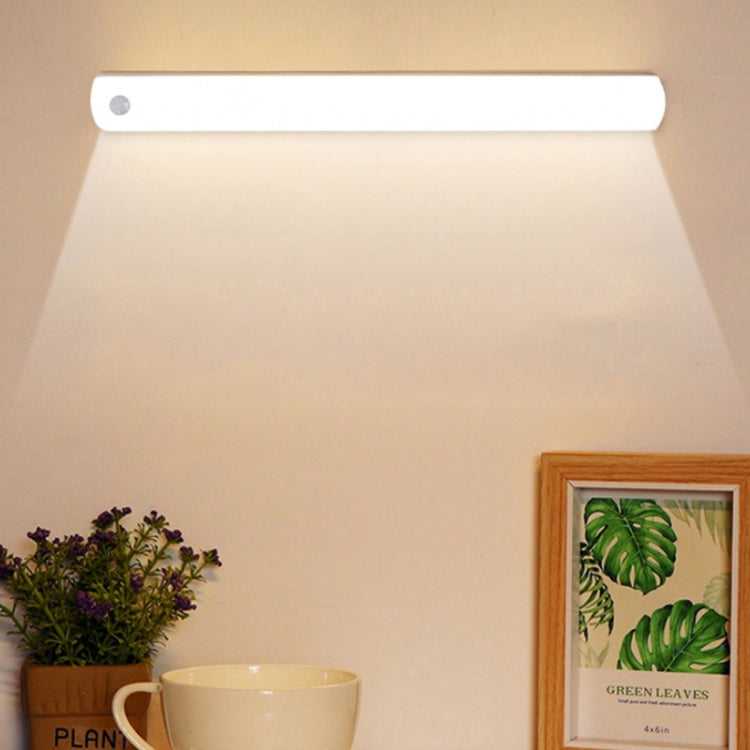 Magnetic Rechargeable Cabinet Bedside Human Body Induction Lamp, Specification: 600 mAh With Switch 25cm(White Light)