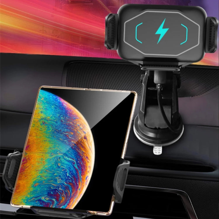 S15 15W QI Magnetic Car Wireless Charging Holder For Folding Screen Phone(Black) - Wireless Charger Holders by PMC TechLife | Online Shopping South Africa | PMC TechLife