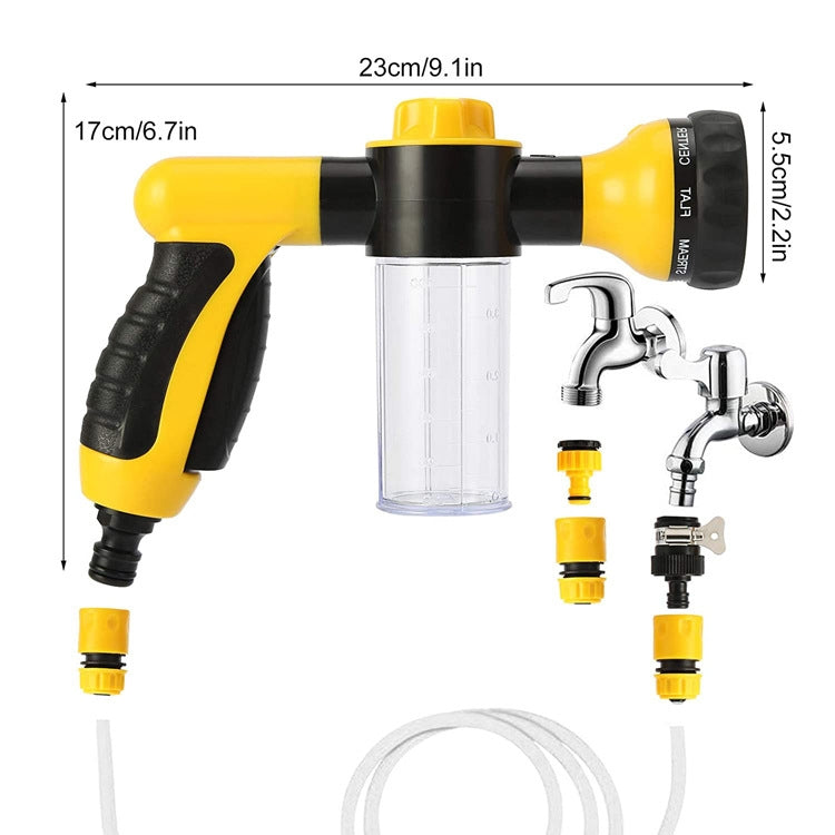 8 in 1 Car Wash Foam Pot Water Sprinkler(Green) - Car washing supplies by PMC TechLife | Online Shopping South Africa | PMC TechLife