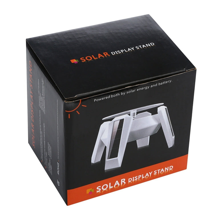 High-Footed UFO Solar 9cm 360 Rotating Display Stand Props Turntable(White Blue Light) - by PMC TechLife | Online Shopping South Africa | PMC TechLife