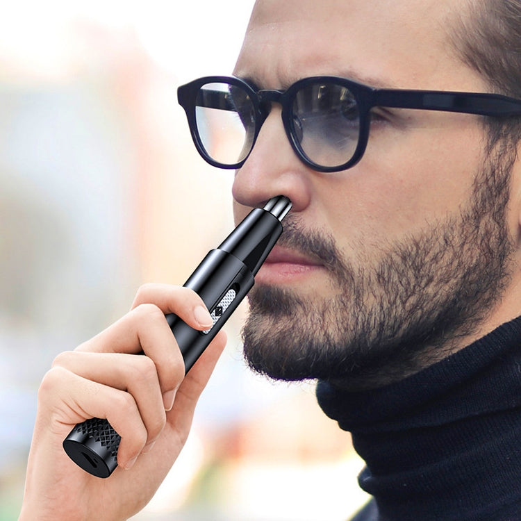 YD-112 Electric Nasal Hair Cutting Shear, Style: Nose Hair Device+Shaver(Black) - free shipping - PMC TechLife - Order now!