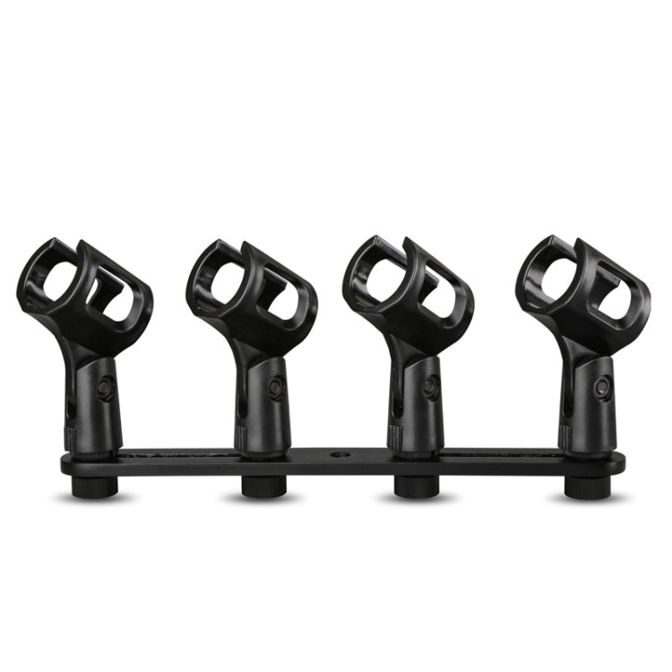 A18 Four-headed Microphone Clip Aluminum Pole Microphone Accessories